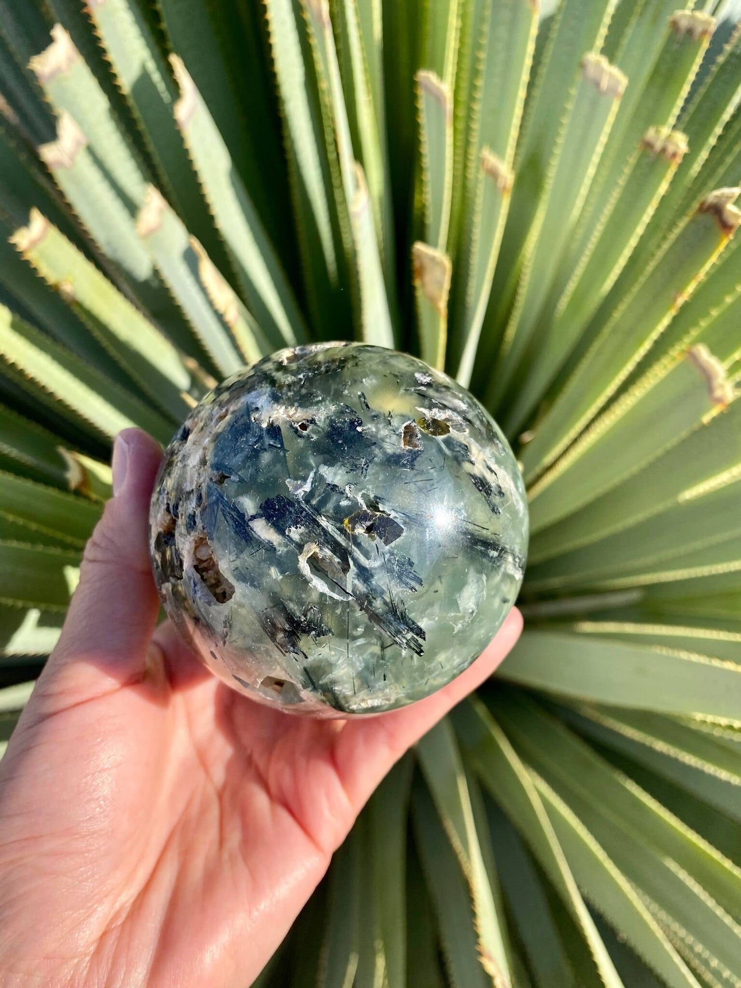 Prehnite Sphere 1 lb 3 oz