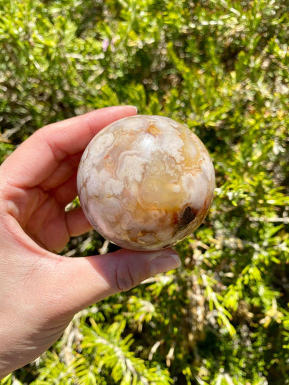 Flower Agate Sphere