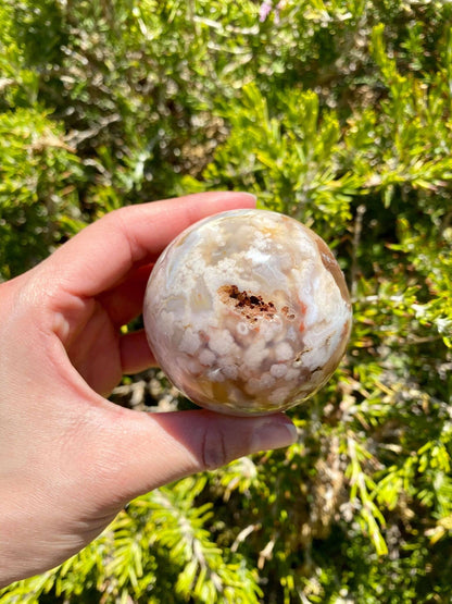 Flower Agate Sphere