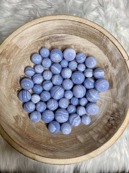 Blue Lace Agate Spheres Mini to Small Size