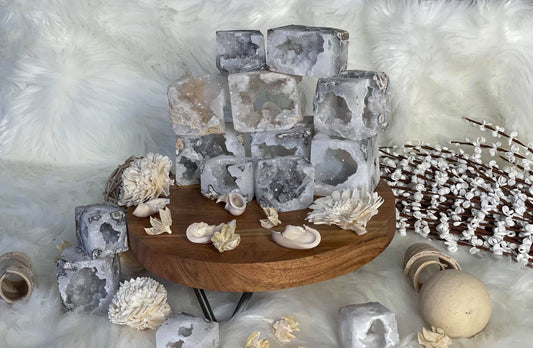 Druzy Agate Cube