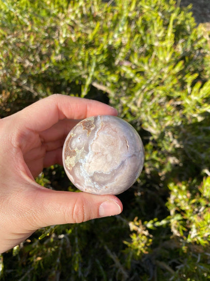 Flower Agate Sphere