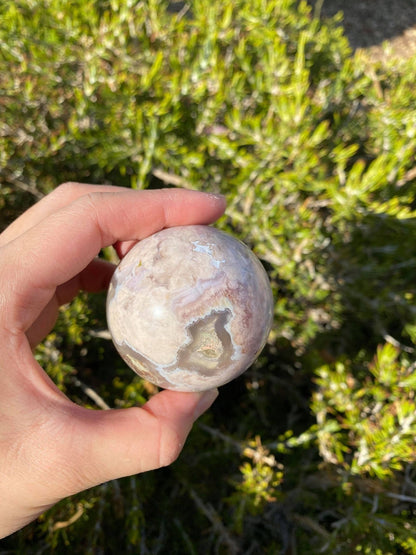 Flower Agate Sphere