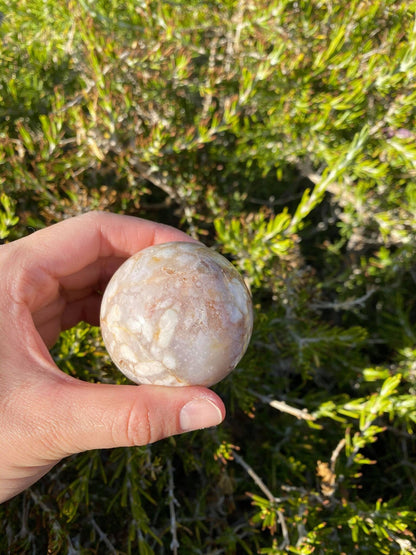 Flower Agate Sphere