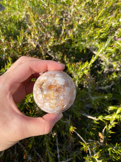 Flower Agate Sphere