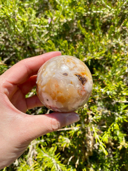 Flower Agate Sphere