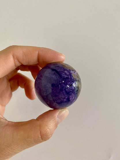 Charoite High Quality Small Sphere