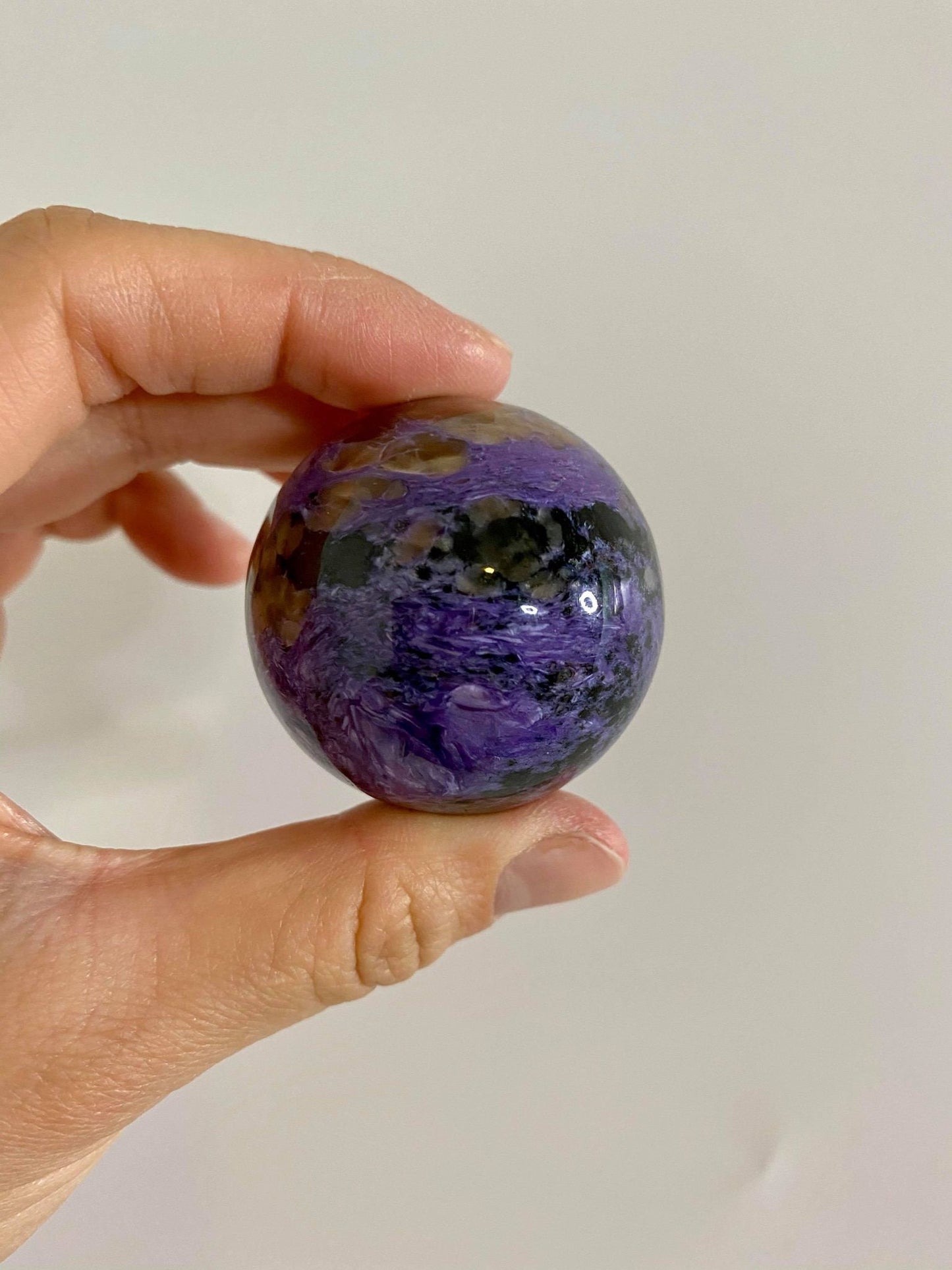 Charoite High Quality Small Sphere