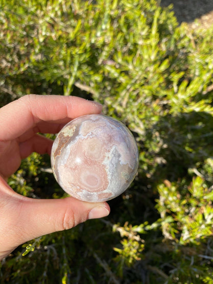 Flower Agate Sphere