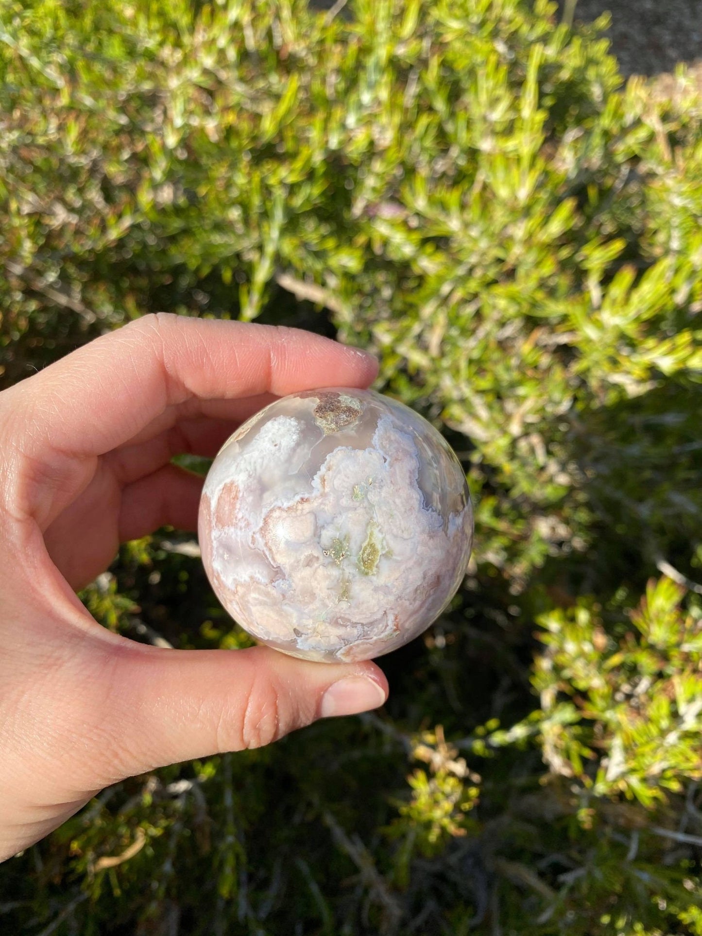 Flower Agate Sphere