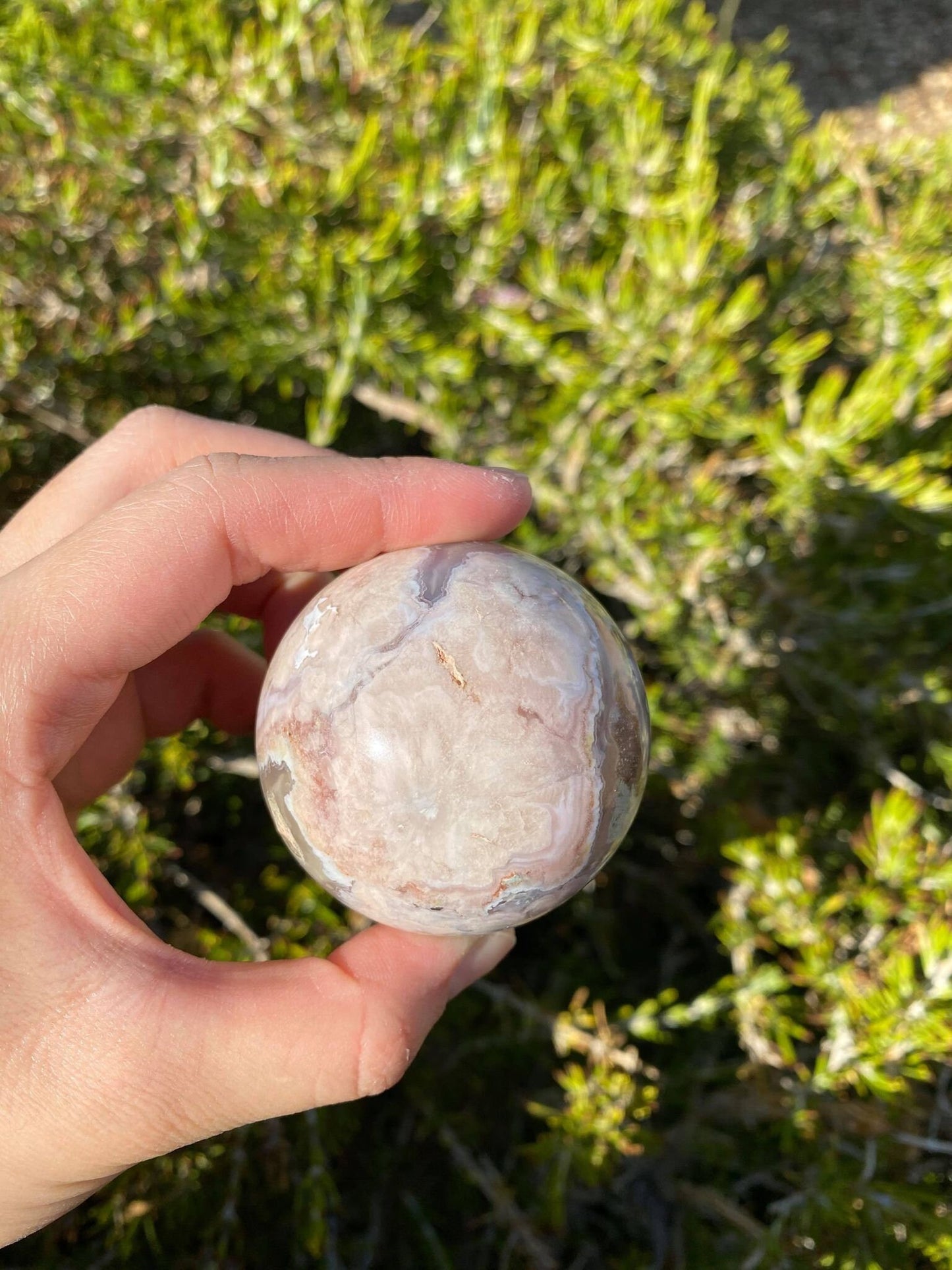 Flower Agate Sphere