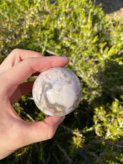 Flower Agate Sphere