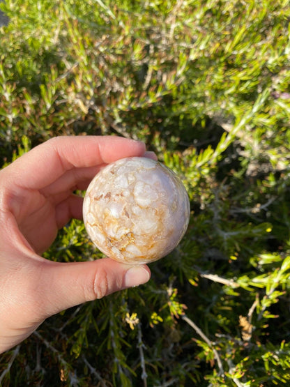 Flower Agate Sphere