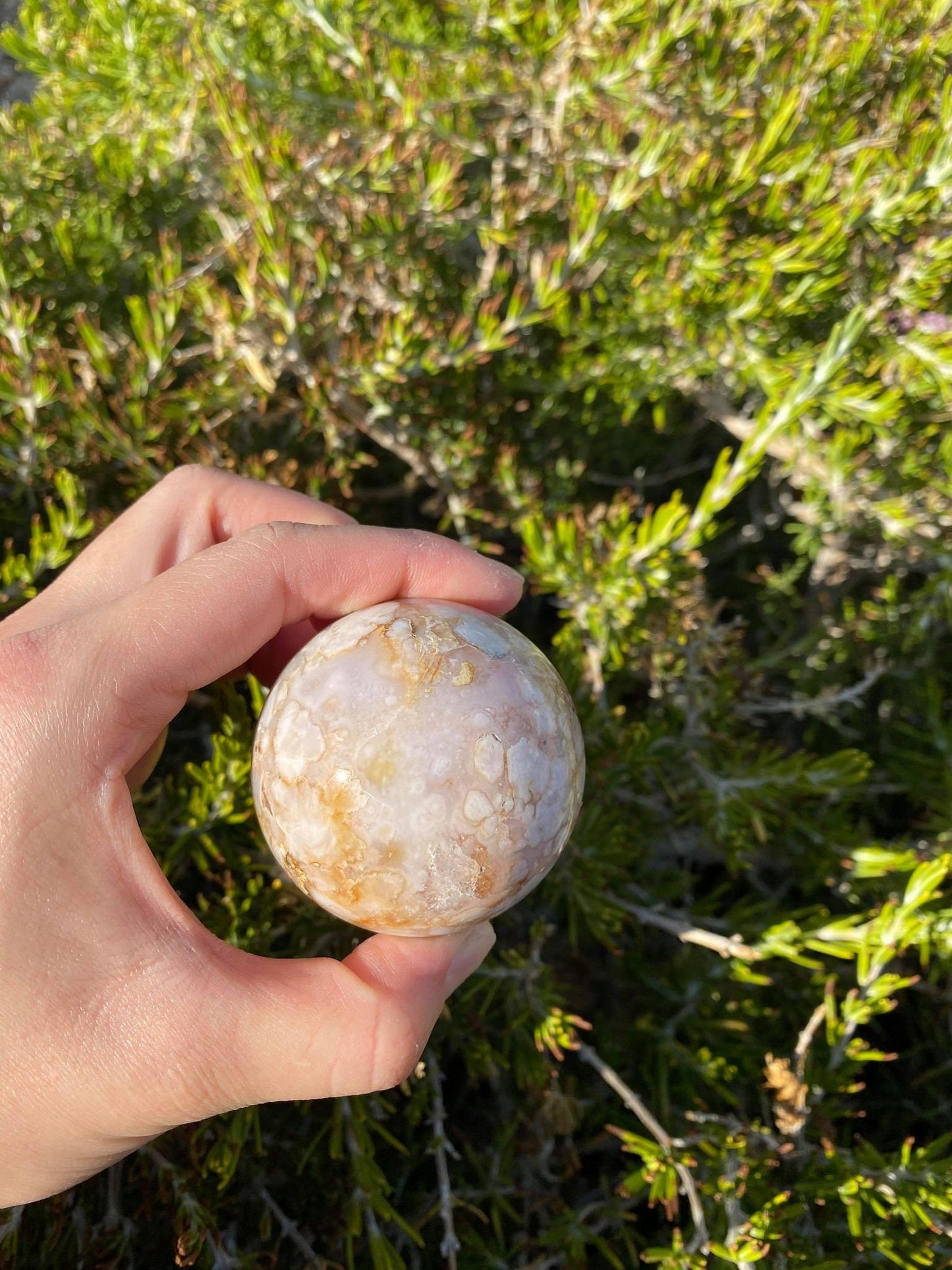 Flower Agate Sphere