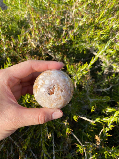 Flower Agate Sphere