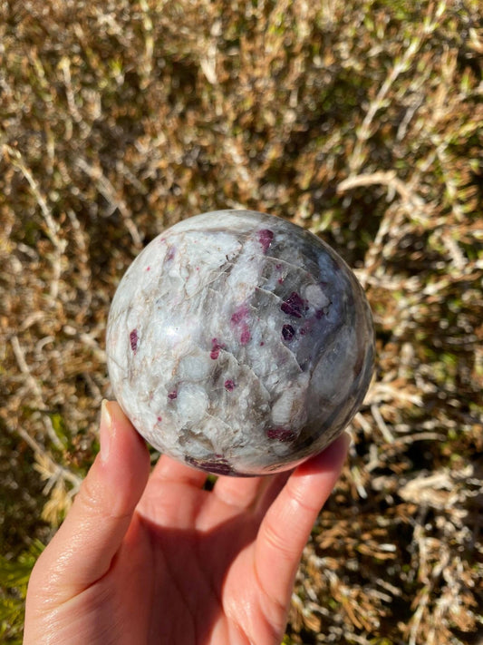 Pink Tourmaline Sphere 1 lb 4.3 oz