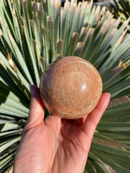 Peach Moonstone Sphere 1 lb 2.2 oz