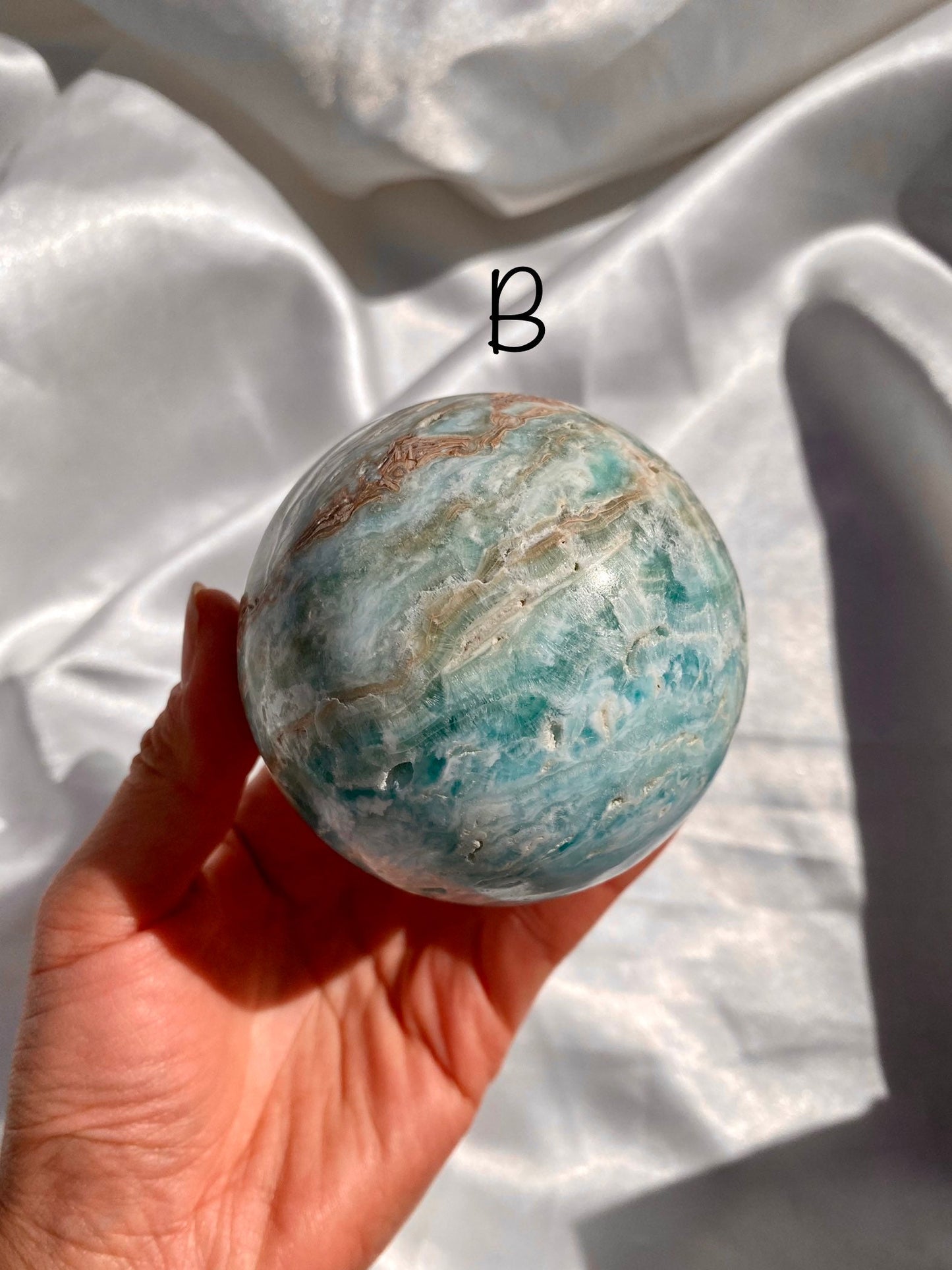 Blue Aragonite Spheres