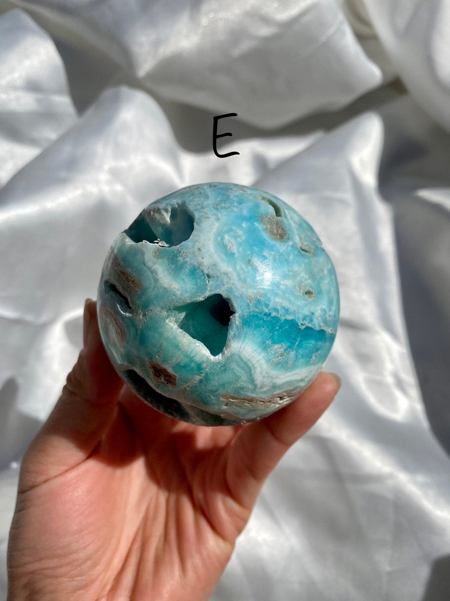 Blue Aragonite Spheres