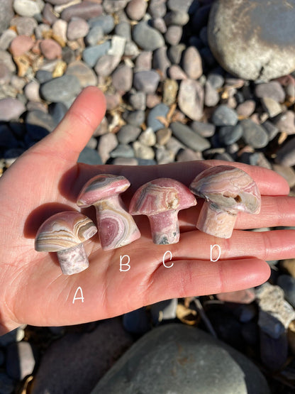 Rhodochrosite Mushroom