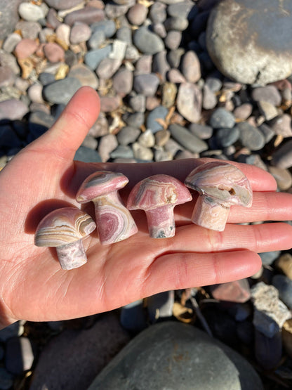 Rhodochrosite Mushroom