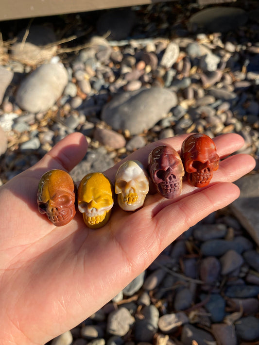 Mookaite Small Skulls