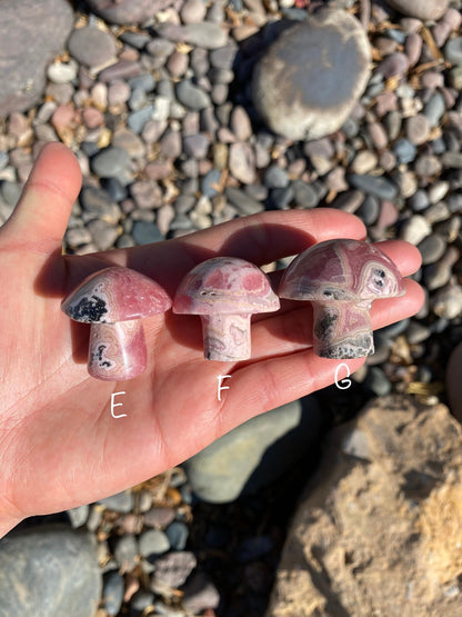 Rhodochrosite Mushroom