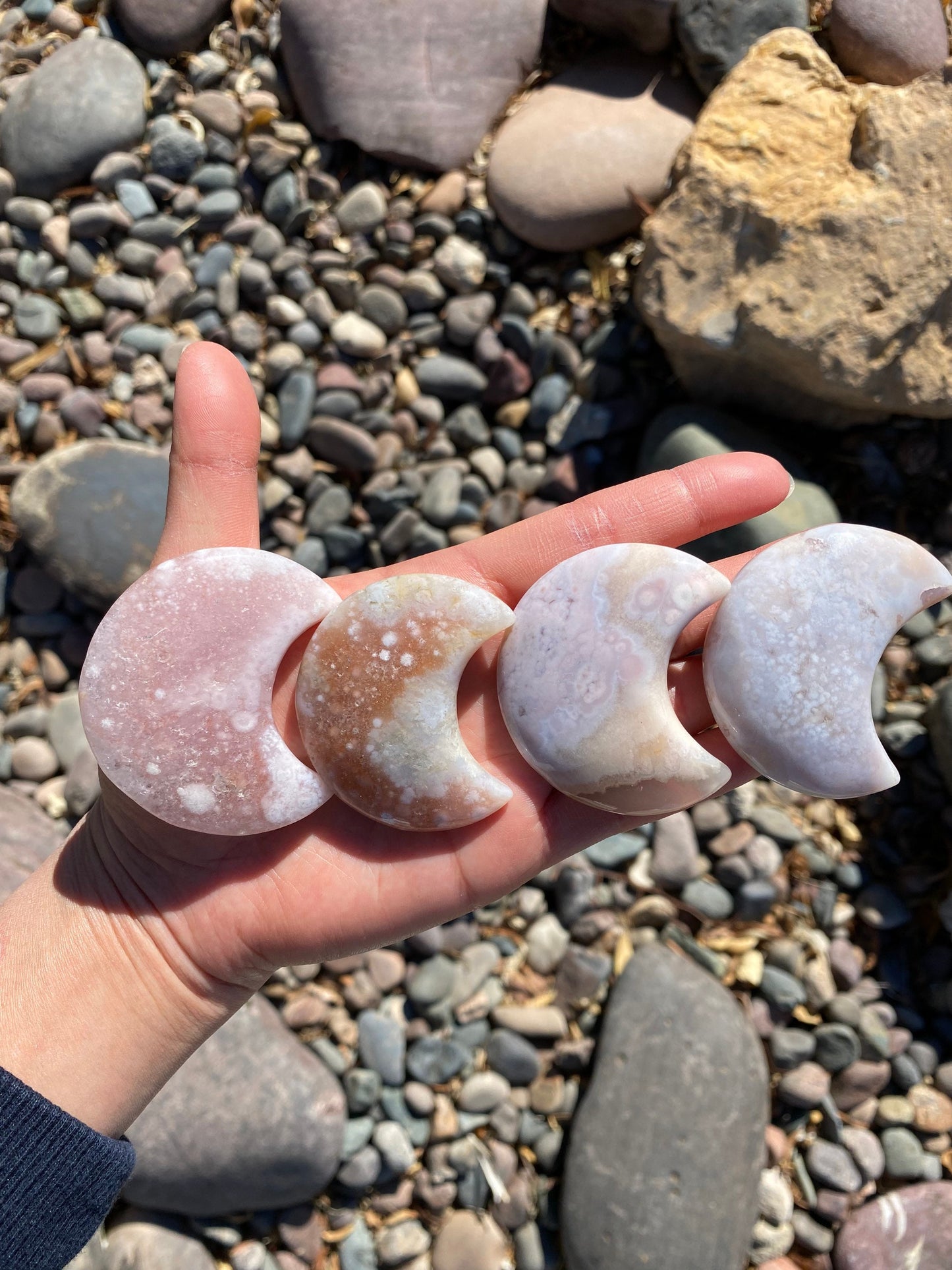 Flower Agate Moon