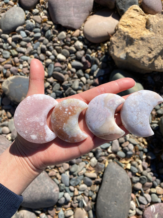 Flower Agate Moon