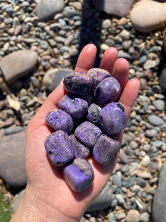 Charoite High Quality Tumbled Stone