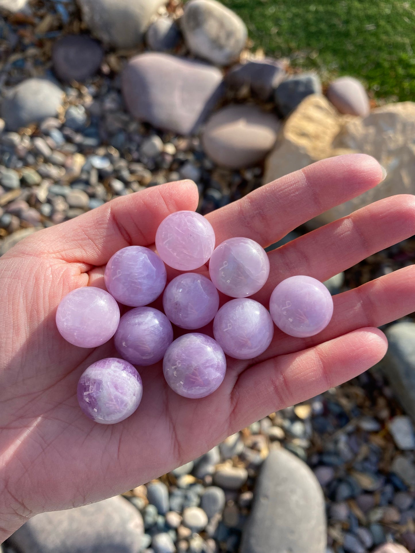 Kunzite Spheres