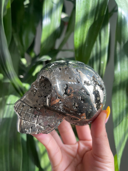 Pyrite Skull