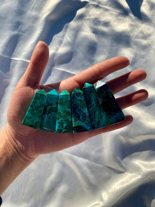 Chrysocolla MINI Towers