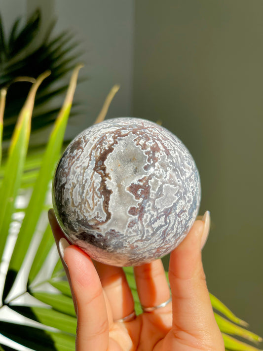 Purple Moss Agate Sphere