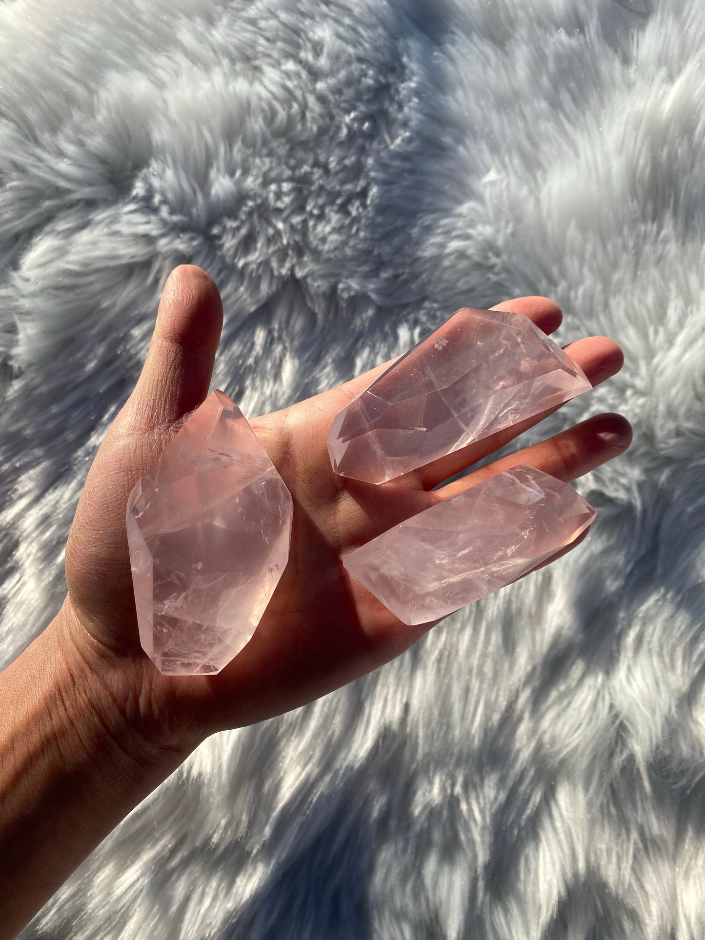 Mozambique Rose Quartz Free Forms *Intuition Chosen*