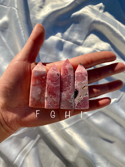 Rhodochrosite MINI Towers