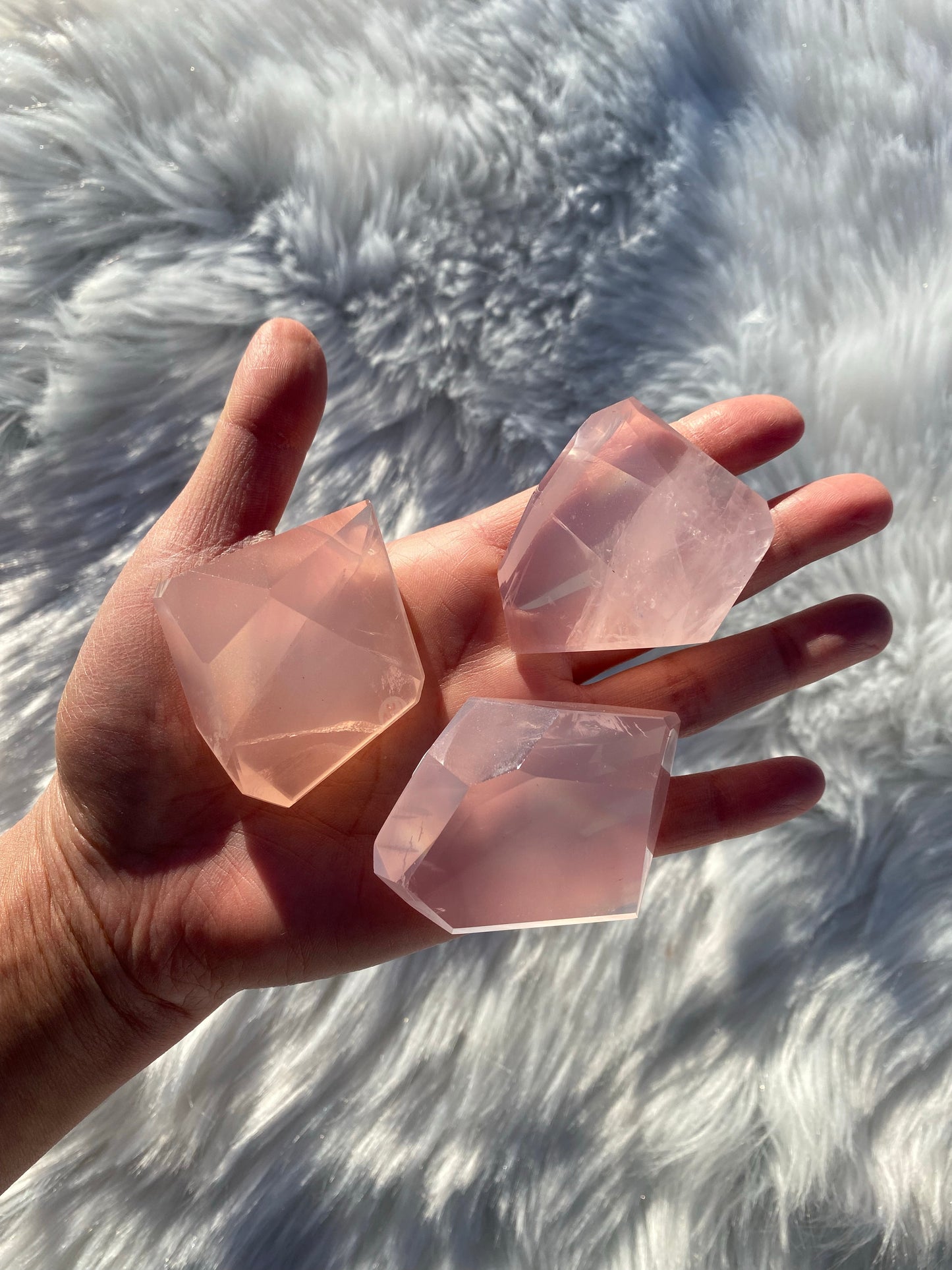 Mozambique Rose Quartz Free Forms *Intuition Chosen*