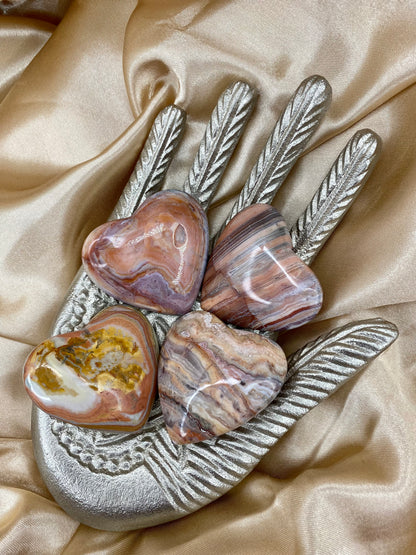 Lace Agate Heart