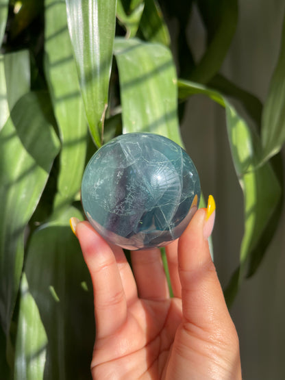 Blue Fluorite Sphere