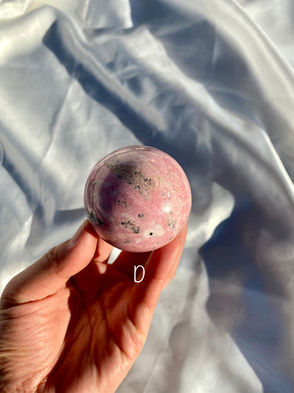 Rhodonite Sphere