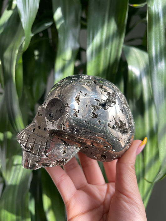 Pyrite Skull