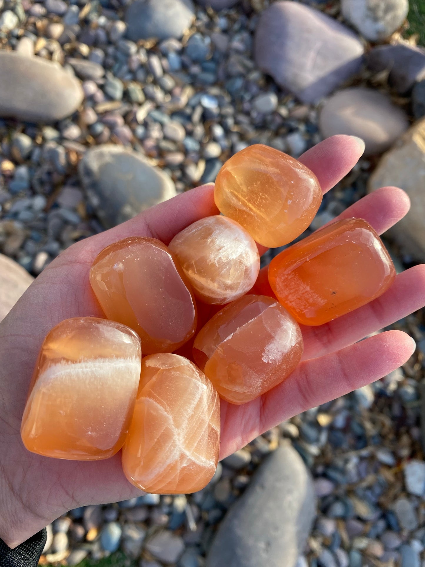 Honey Calcite Tumble Stone