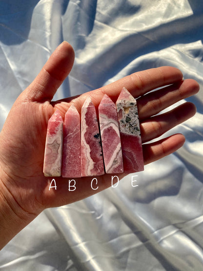 Rhodochrosite MINI Towers