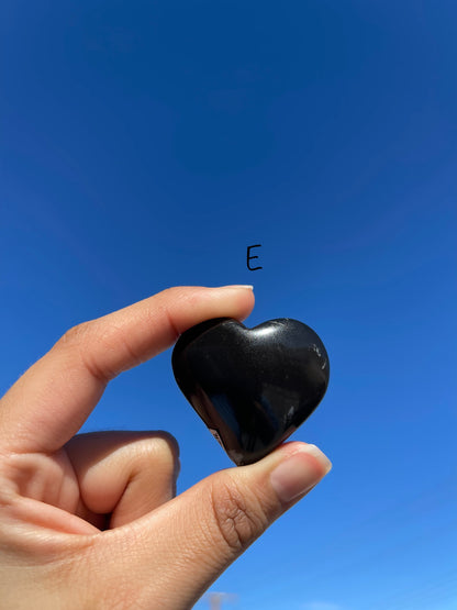 Snowflake Obsidian Heart