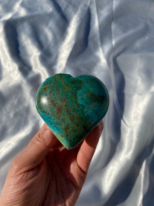 Chrysocolla Heart