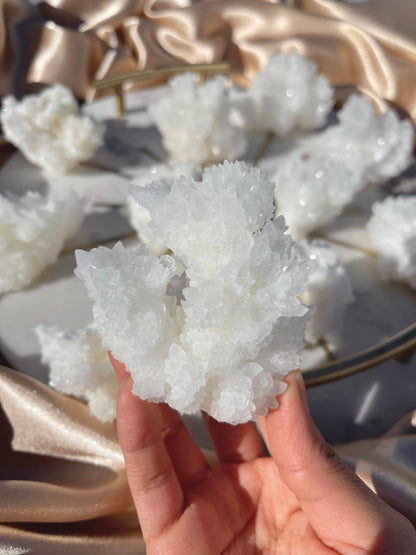 White Aragonite Clusters