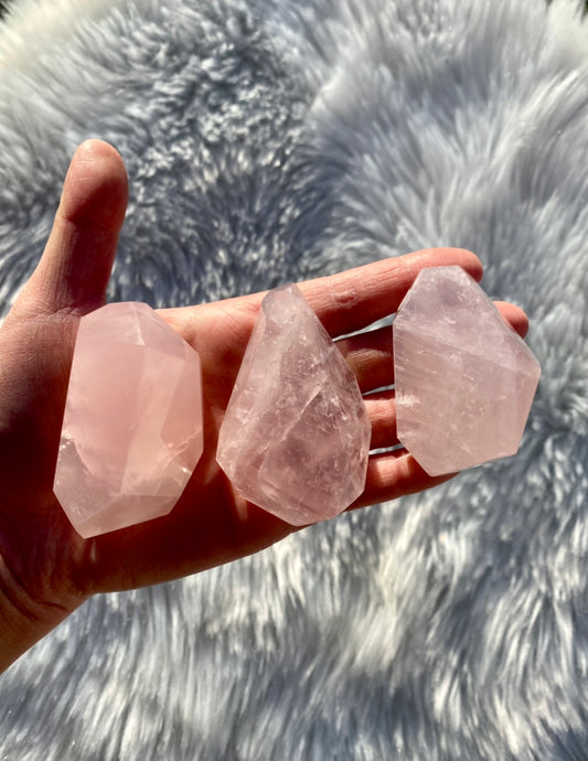 Mozambique Rose Quartz Free Forms