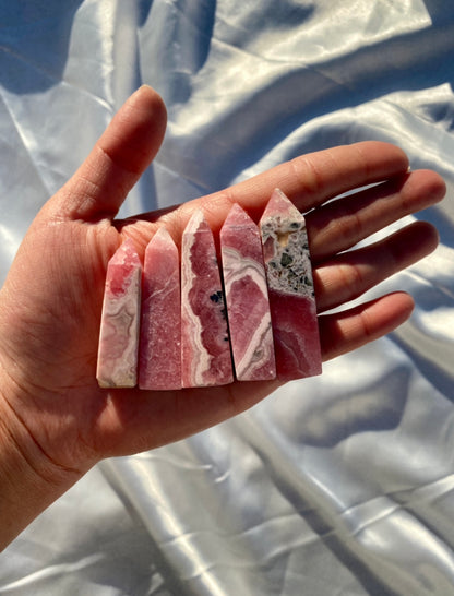 Rhodochrosite MINI Towers