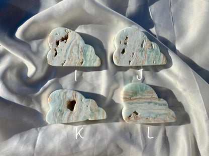 Blue Caribbean Calcite Cloud Carvings