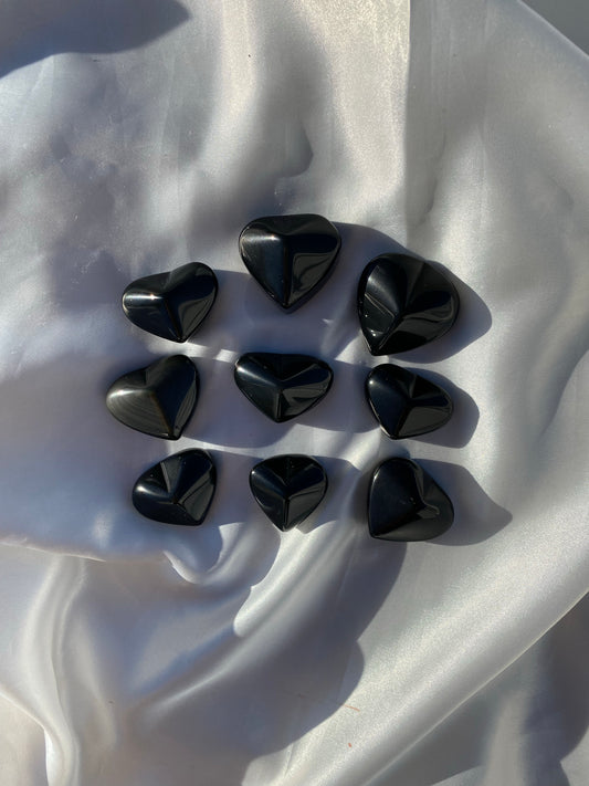 Small Rainbow Obsidian Heart